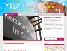 Tablet Screenshot of carolinenhof.com